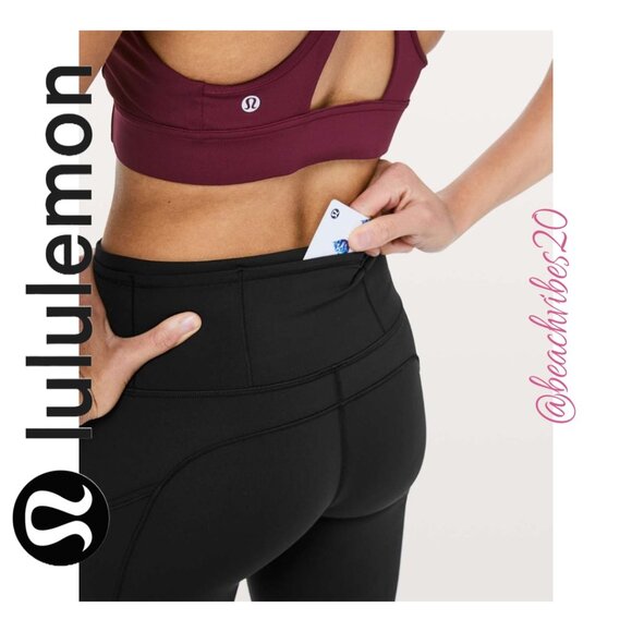 LULULEMON ATHLETICA Fast & Free 7/8 Tight II *Non-Reflective Nulux 25" Black 20 - Picture 6 of 6